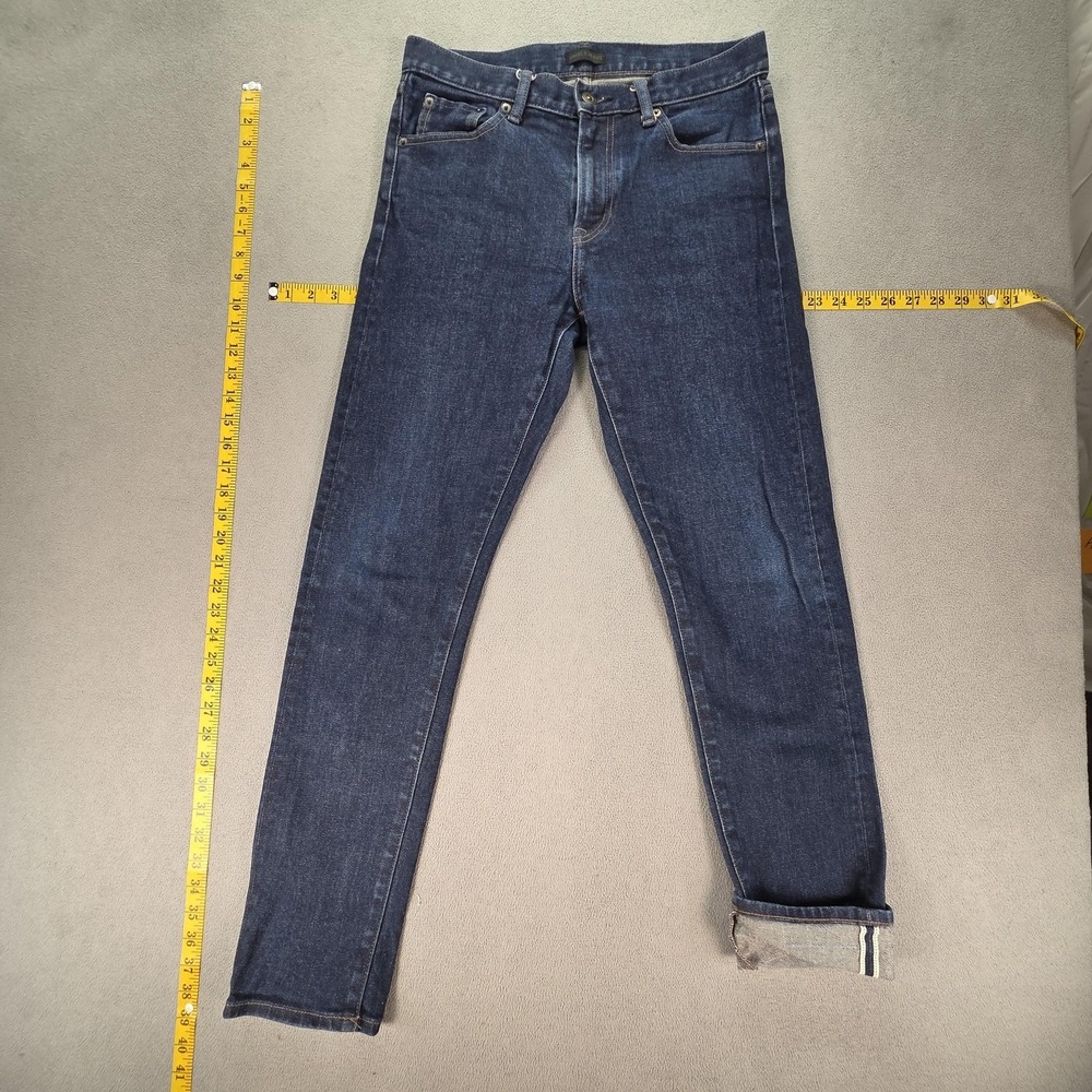 Uniqlo Jeans Mens Selvedge Blue Medium Wash Slim Fits 29x30